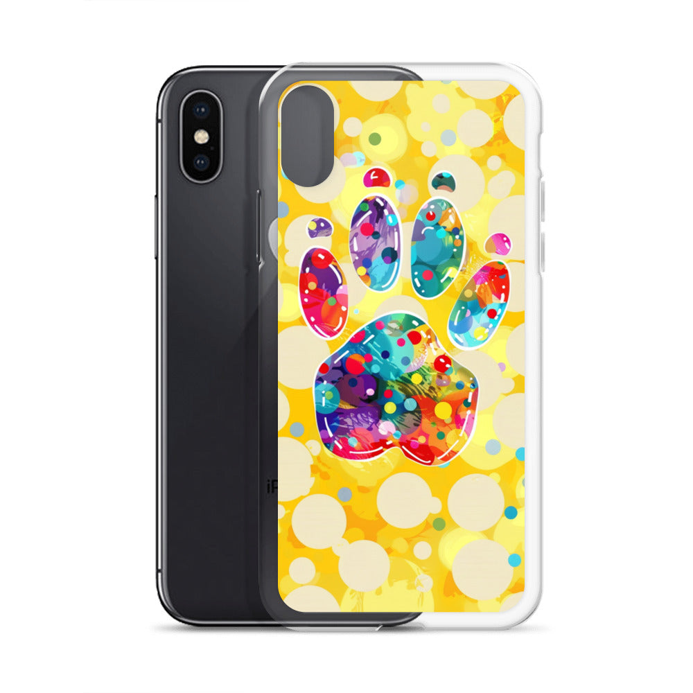 Artistic PawPrints Borealis Clear Case for iPhone®