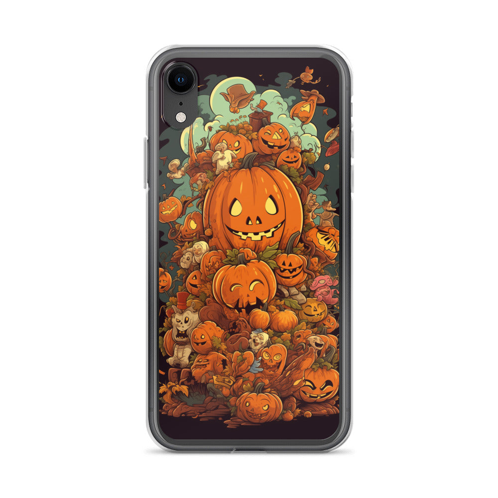 Halloween Pumpkin A Clear Case for iPhone