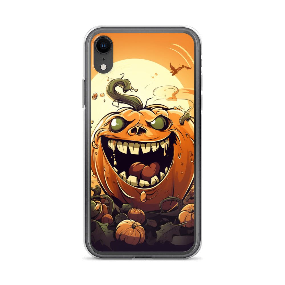 Halloween Pumpkin B Clear Case for iPhone