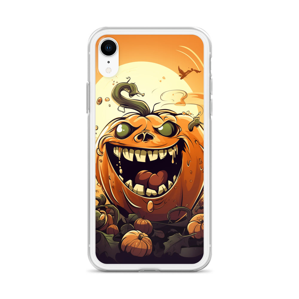 Halloween Pumpkin B Clear Case for iPhone
