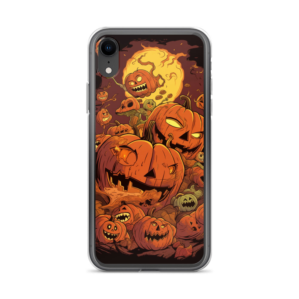 Halloween Pumpkin D Clear Case for iPhone