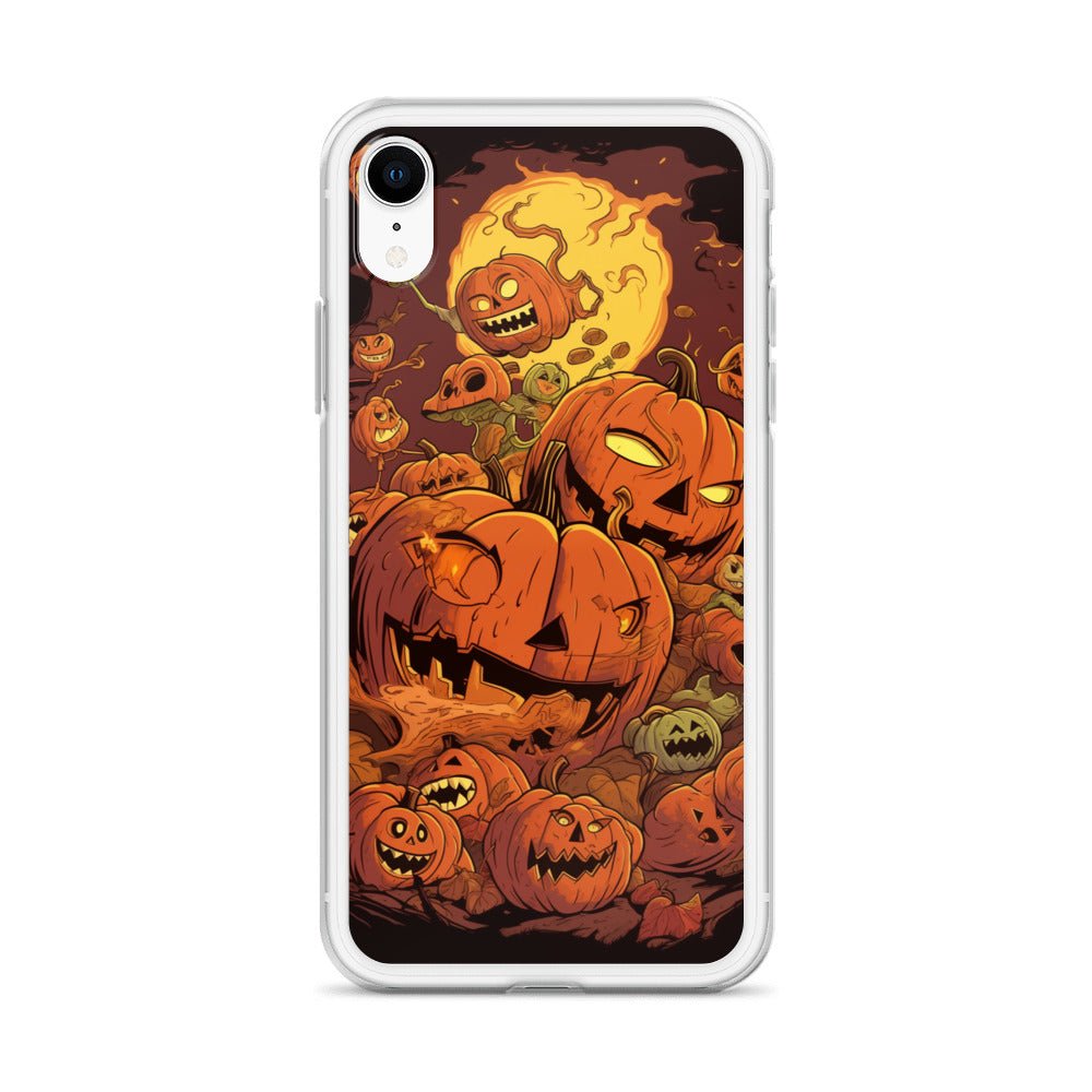 Halloween Pumpkin D Clear Case for iPhone