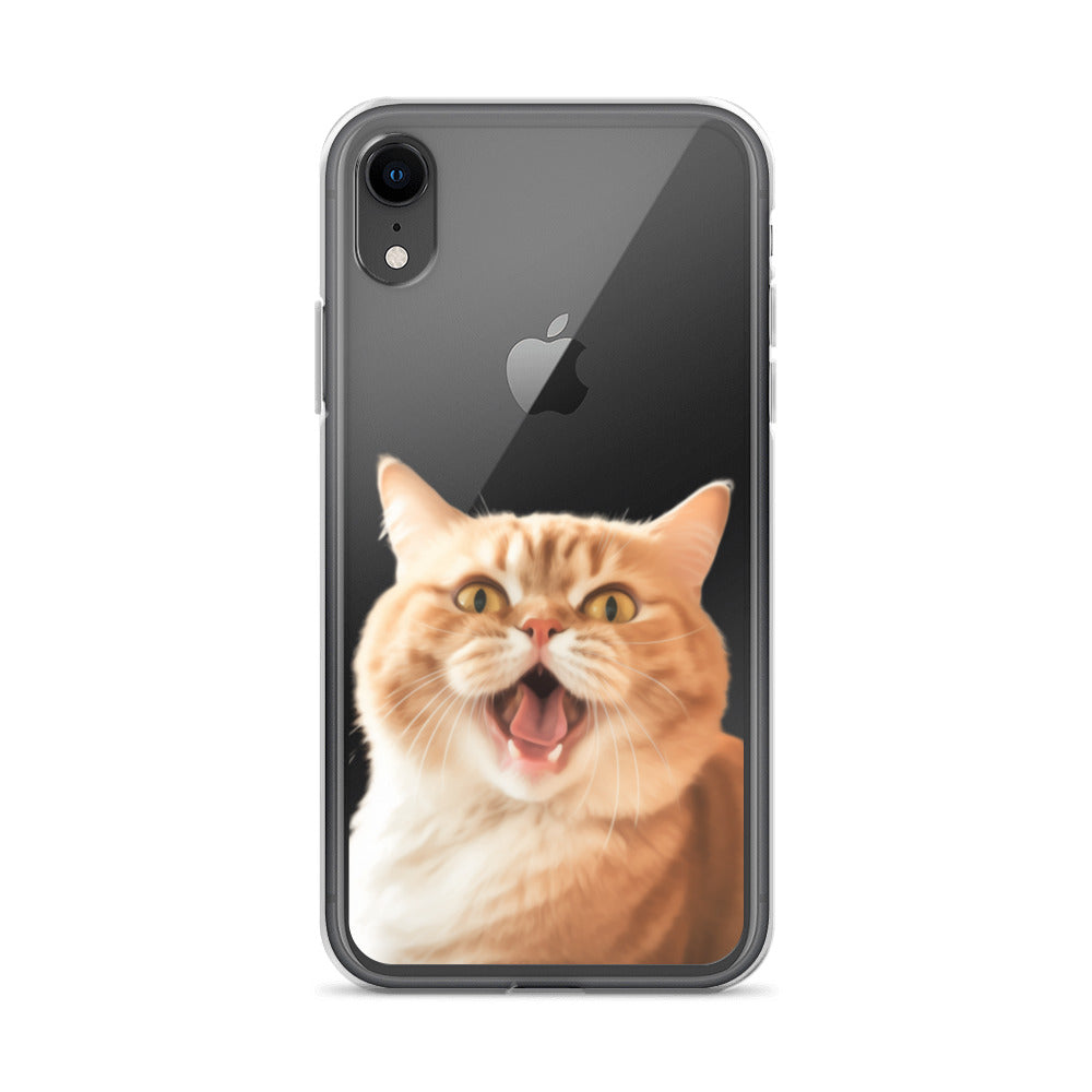 Cat K Clear Case for iPhone