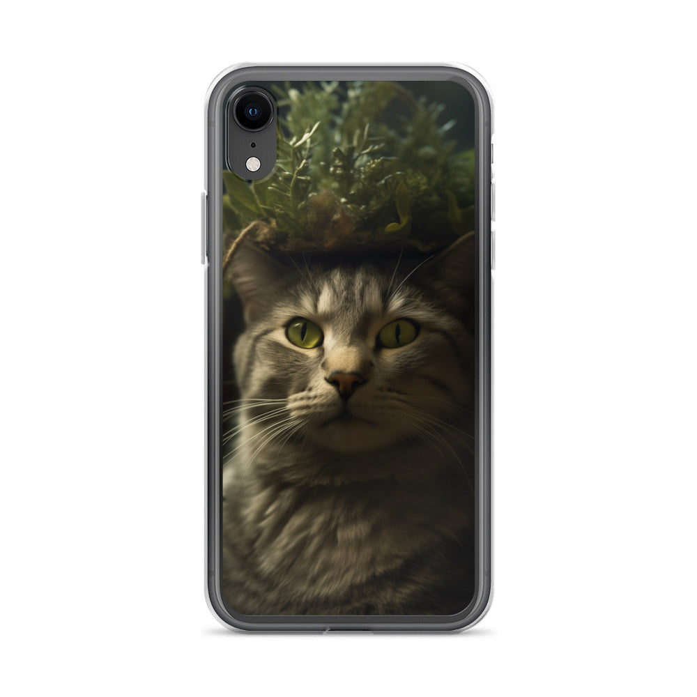 Cat Hat C Clear Case for iPhone