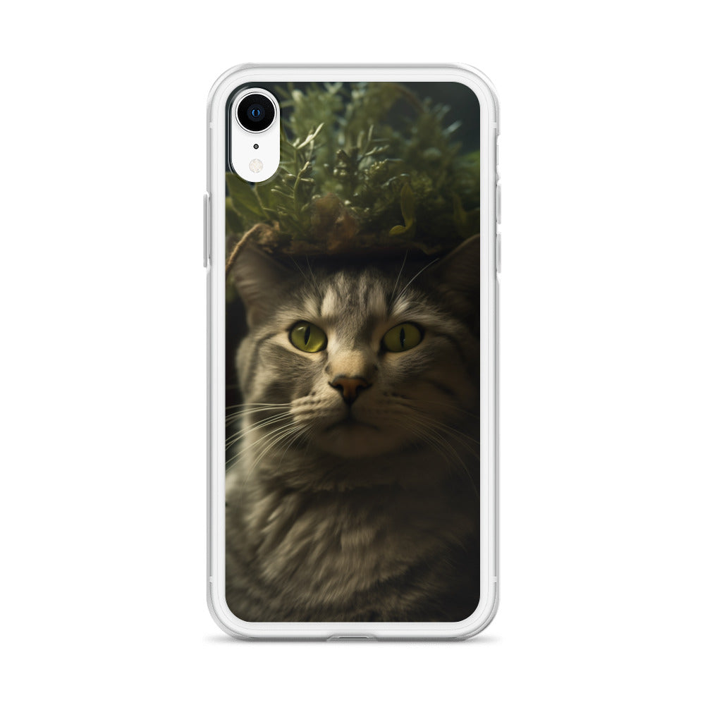 Cat Hat C Clear Case for iPhone