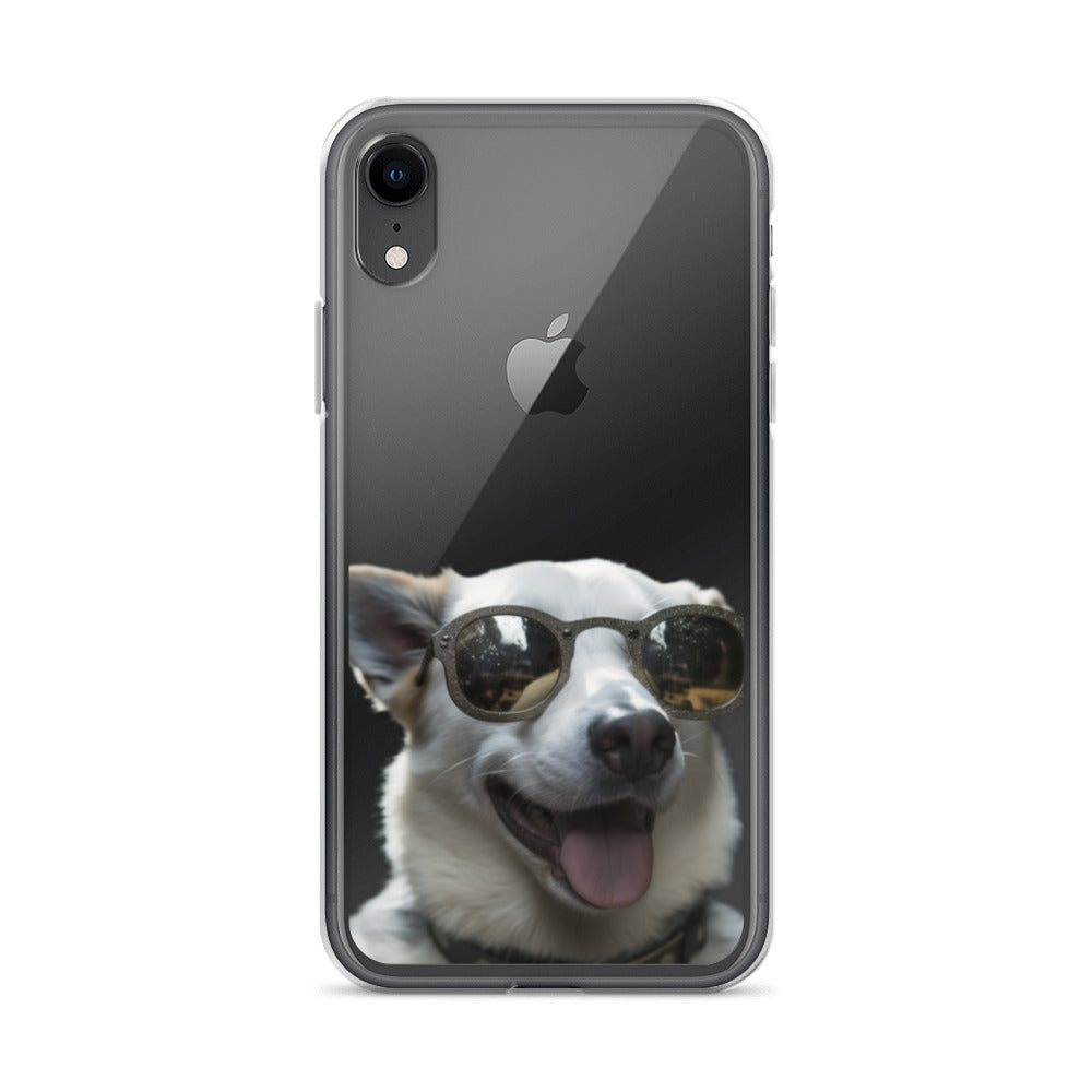 Glasses dog A clear case for iphone