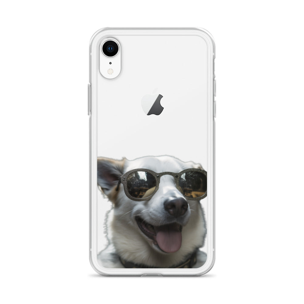 Glasses dog A clear case for iphone