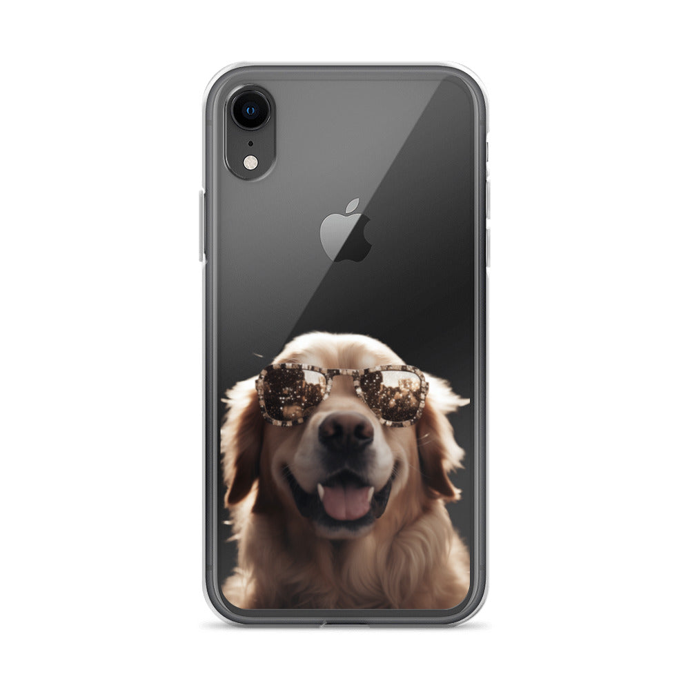 Glasses Dog K Clear Case for iPhone