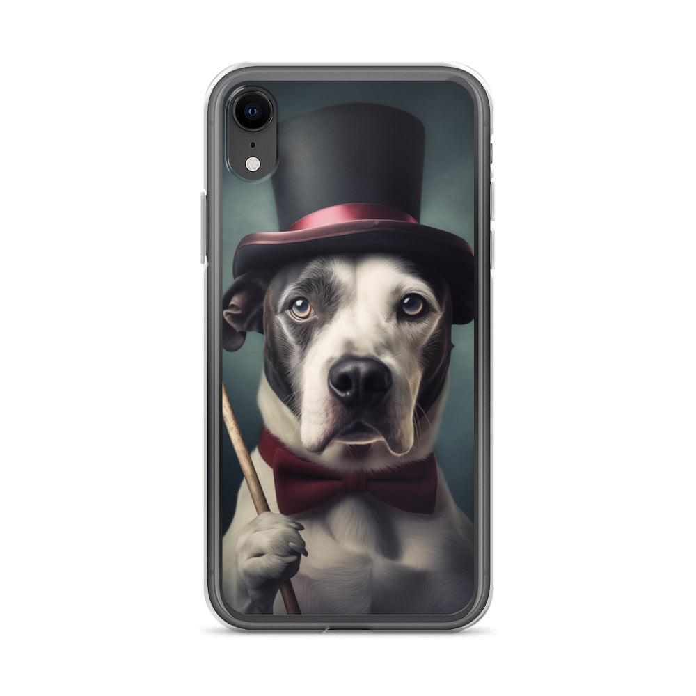 Top Hat Dog D Clear Case for iPhone