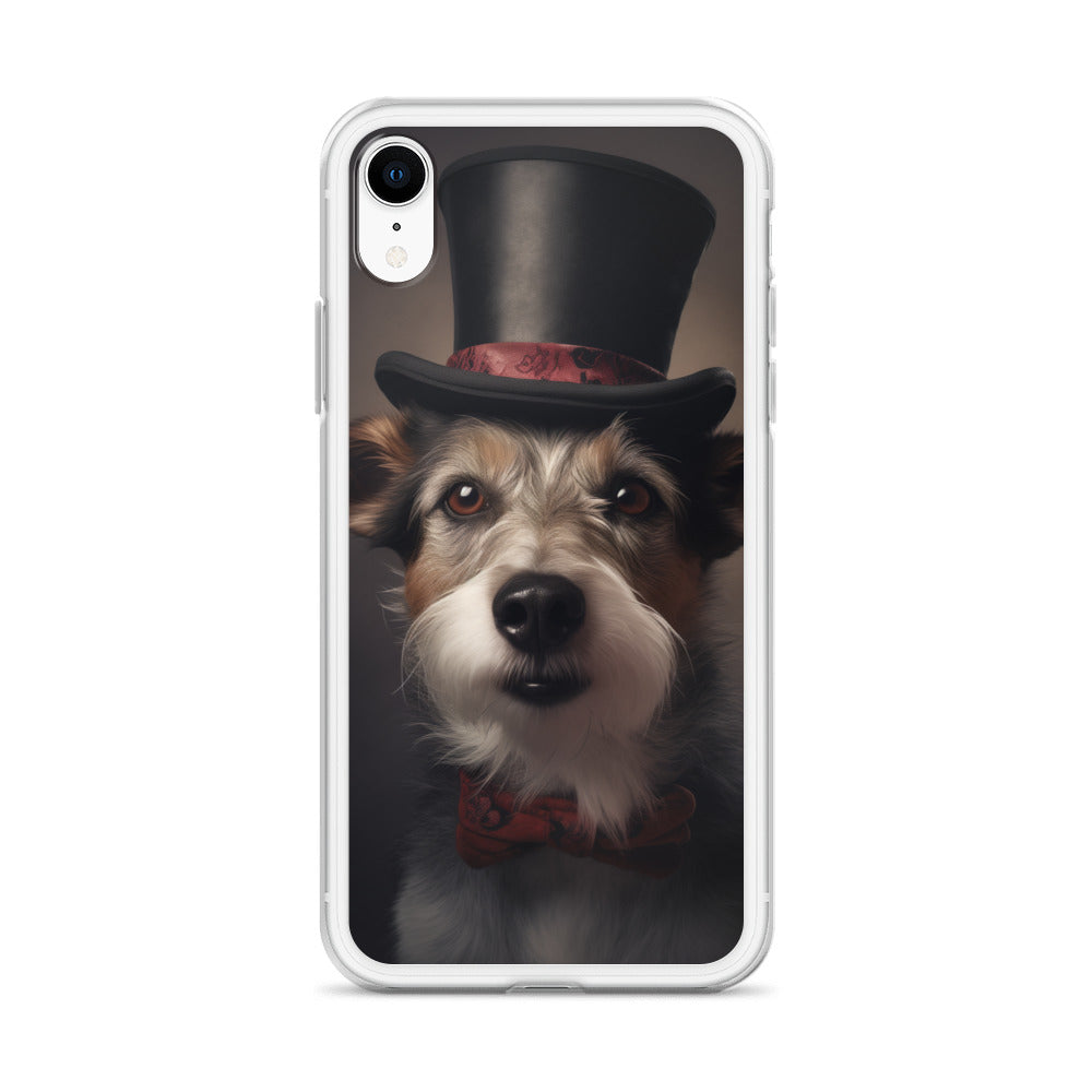 Top Hat Dog E Clear Case for iPhone