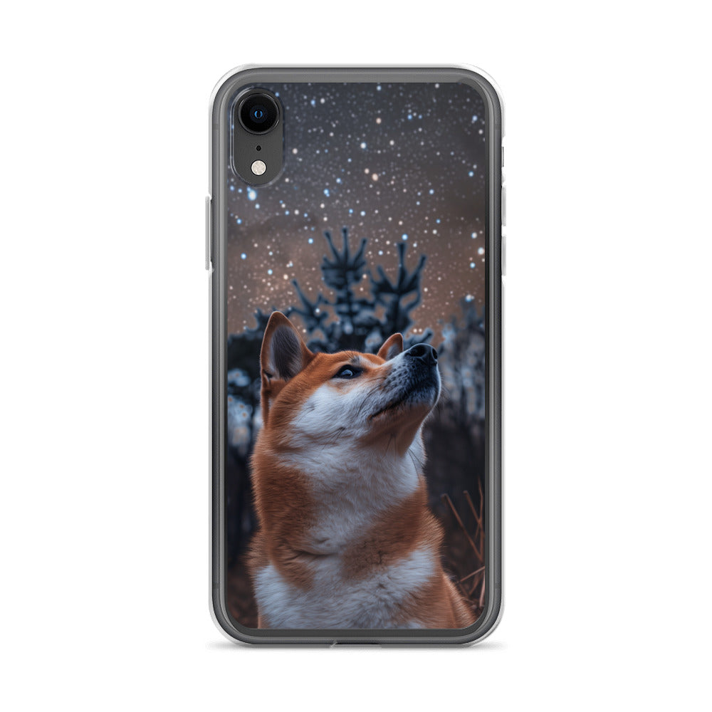 Shiba Inu Starry Night Clear Case for iPhone®