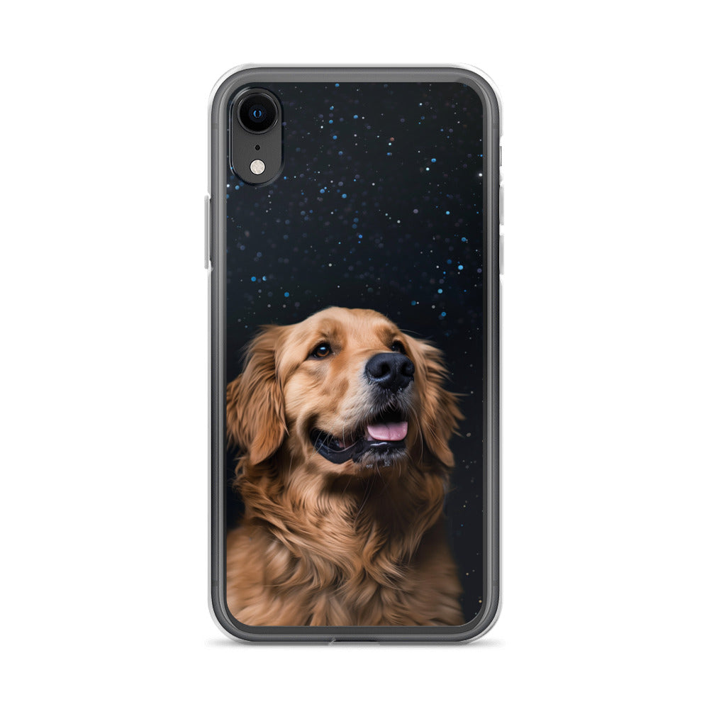 Golden Retriever Starry Night Clear Case for iPhone®