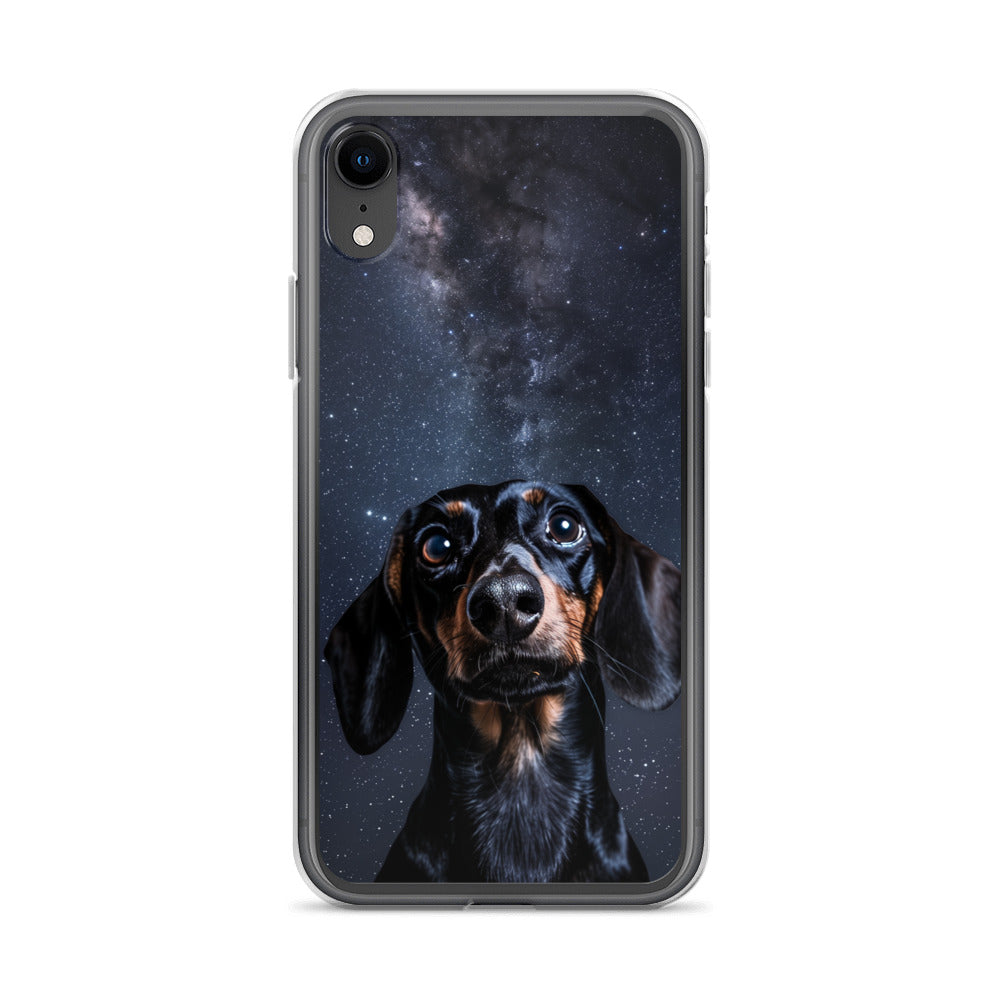 Dachshund Starry Night Clear Case for iPhone®