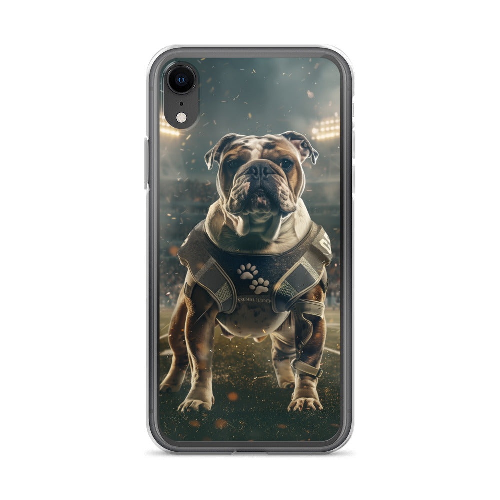 Bulldog Football-Themed Clear Case for iPhone®