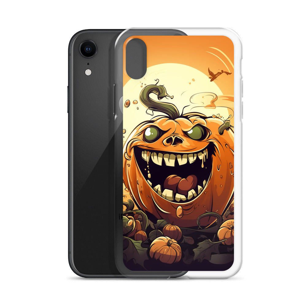 Halloween Pumpkin B Clear Case for iPhone