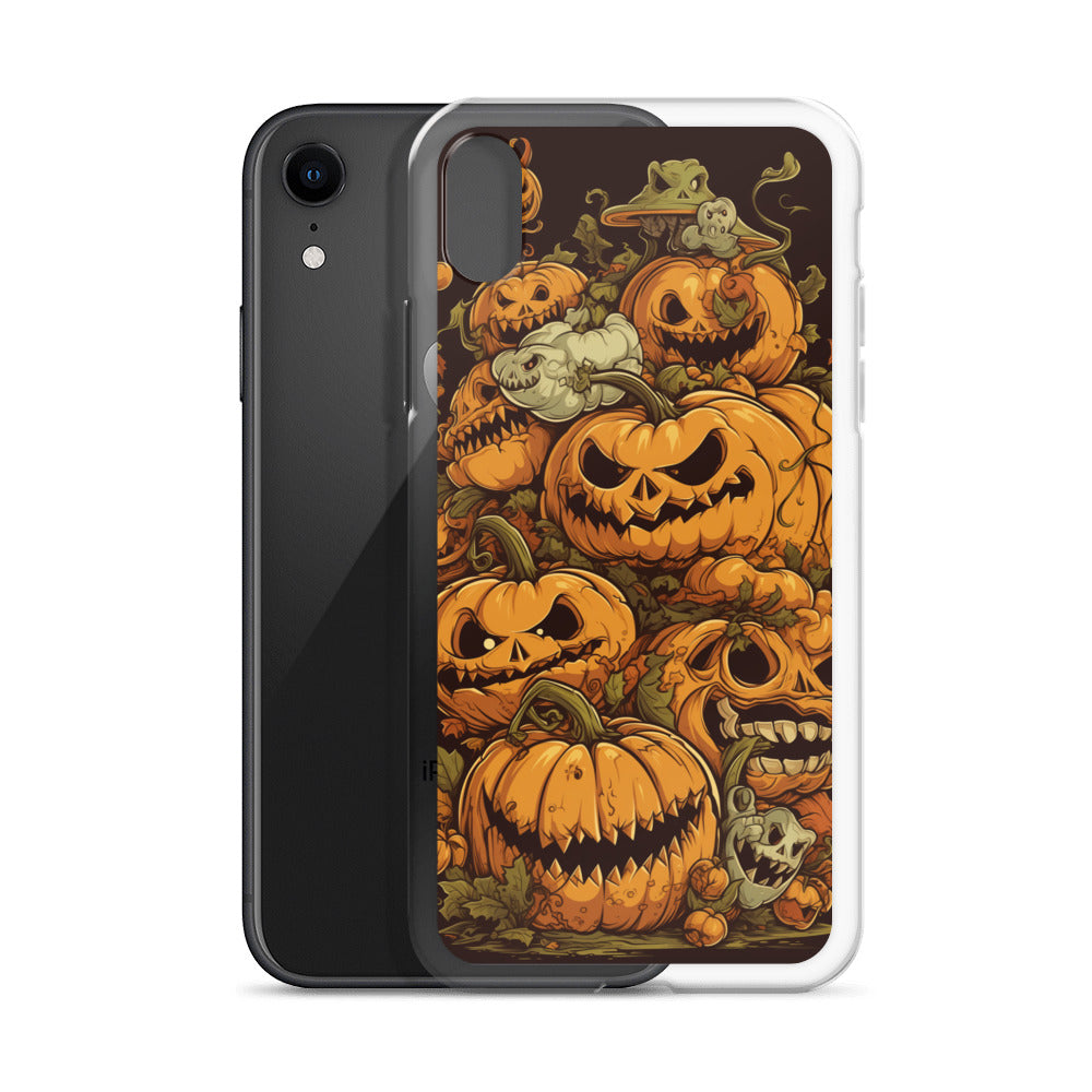 Halloween Pumpkin C Clear Case for iPhone