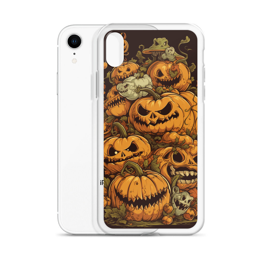 Halloween Pumpkin C Clear Case for iPhone