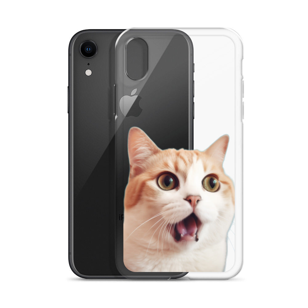 Cat E Clear Case for iPhone