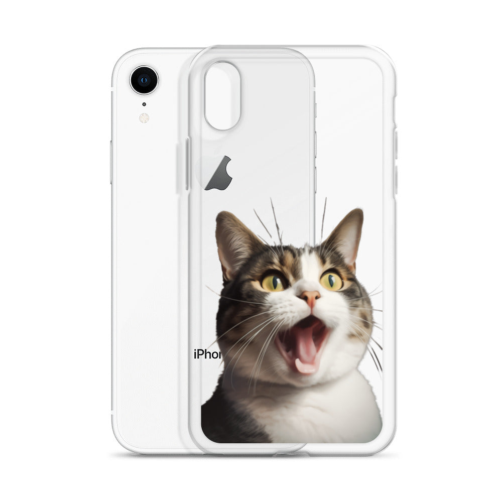 Cat H Clear Case for iPhone