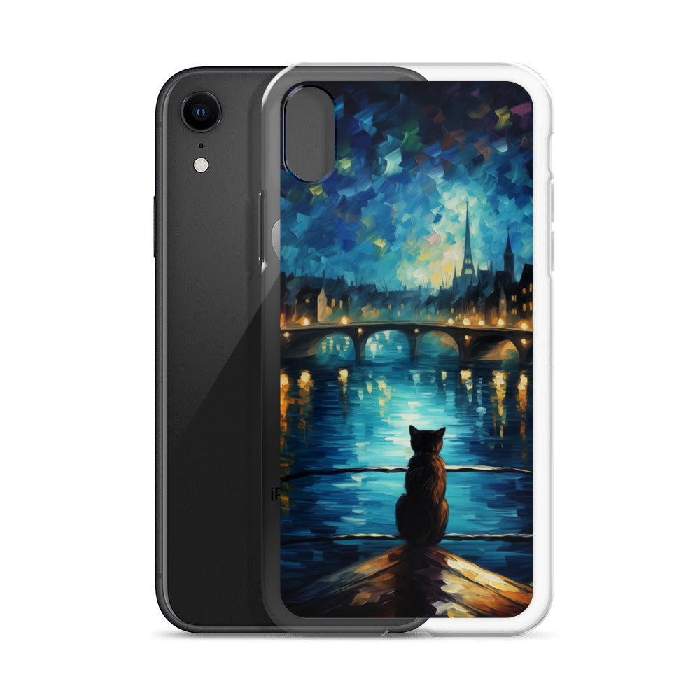 River Cat B Clear Case for iPhone