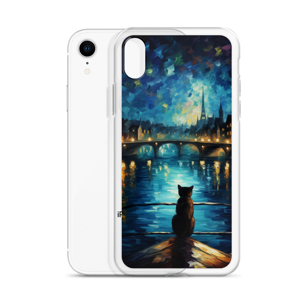 River Cat B Clear Case for iPhone