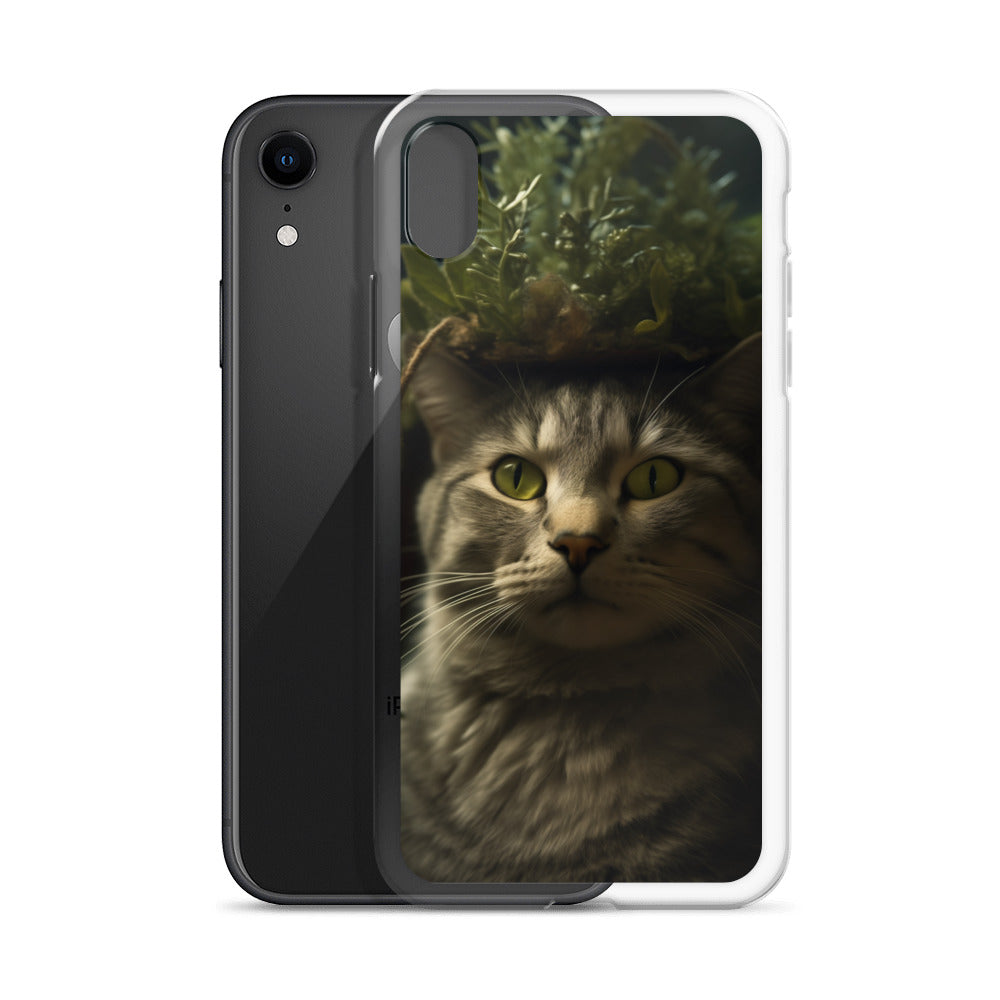 Cat Hat C Clear Case for iPhone