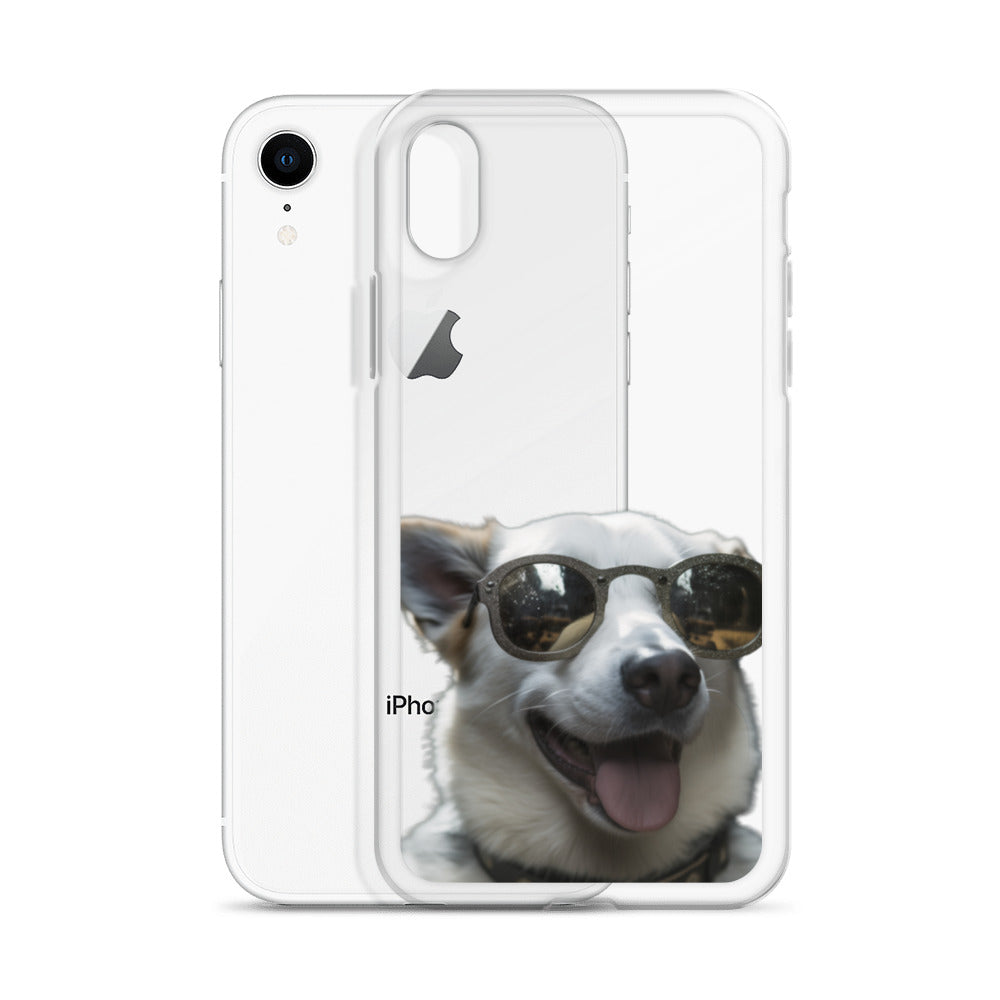 Glasses dog A clear case for iphone