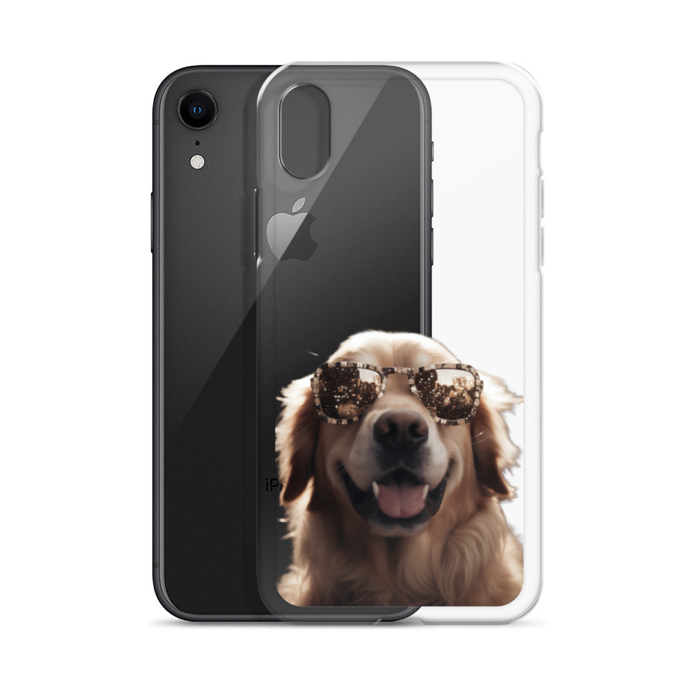 Glasses Dog K Clear Case for iPhone