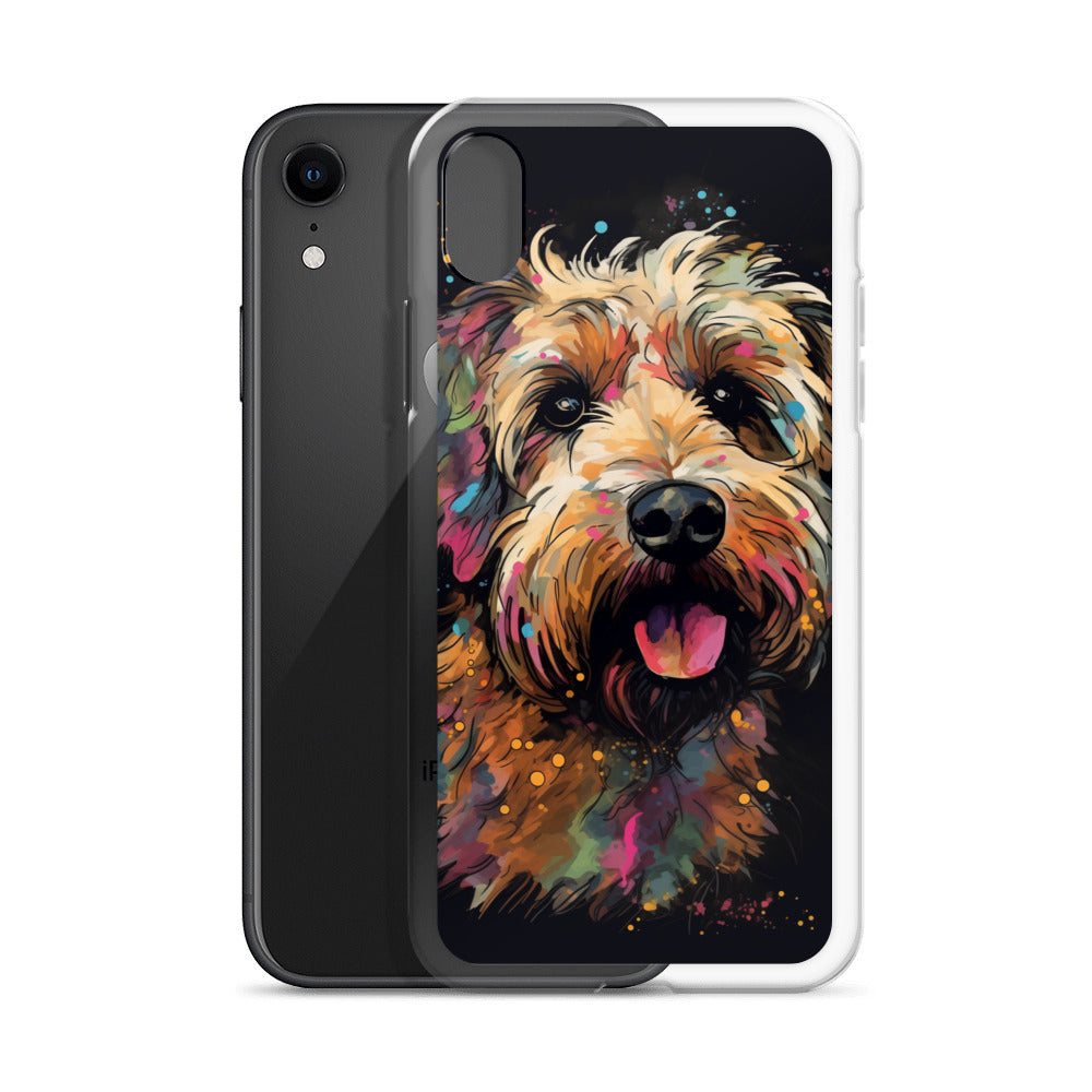 Van Gogh Style Dog A Clear Case for iPhone