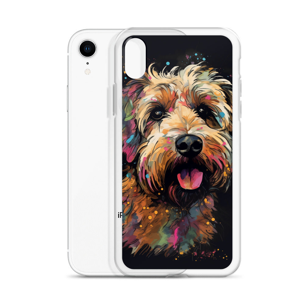 Van Gogh Style Dog A Clear Case for iPhone