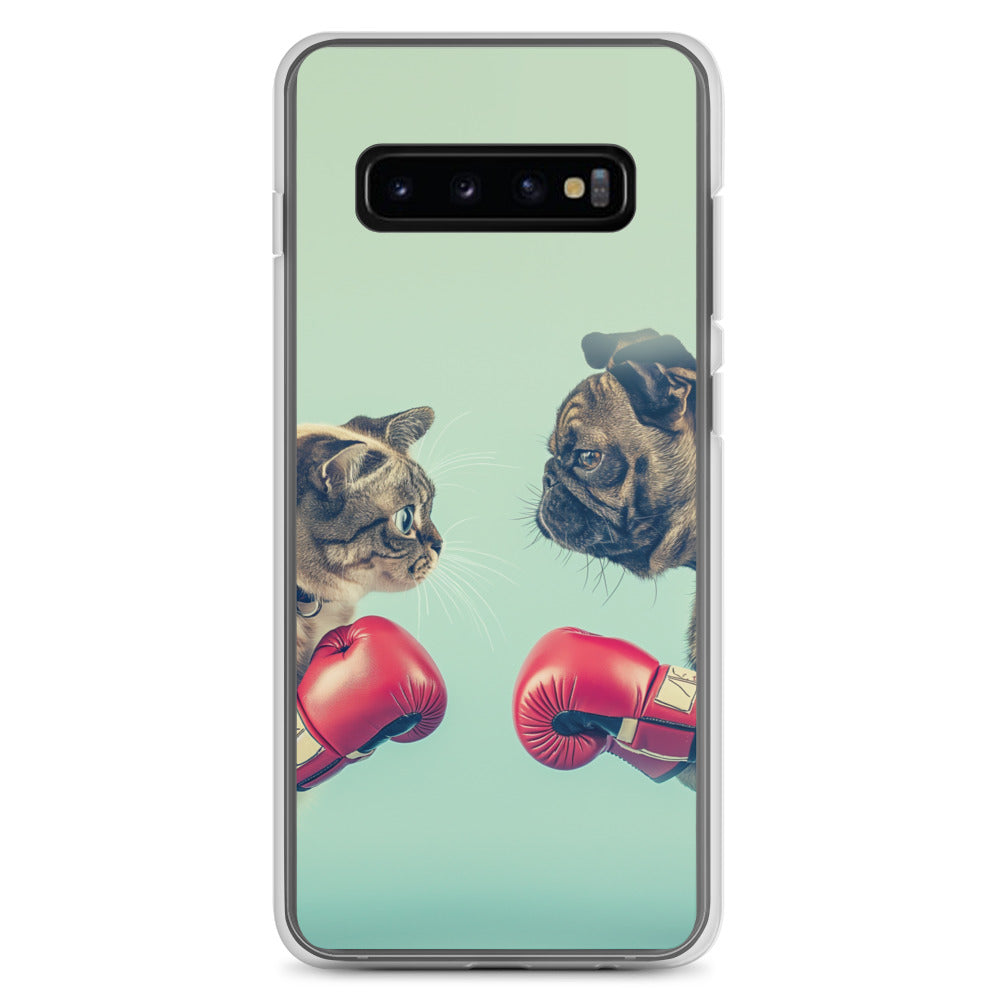 Boxing Dog n Cat B Clear Case for Samsung®