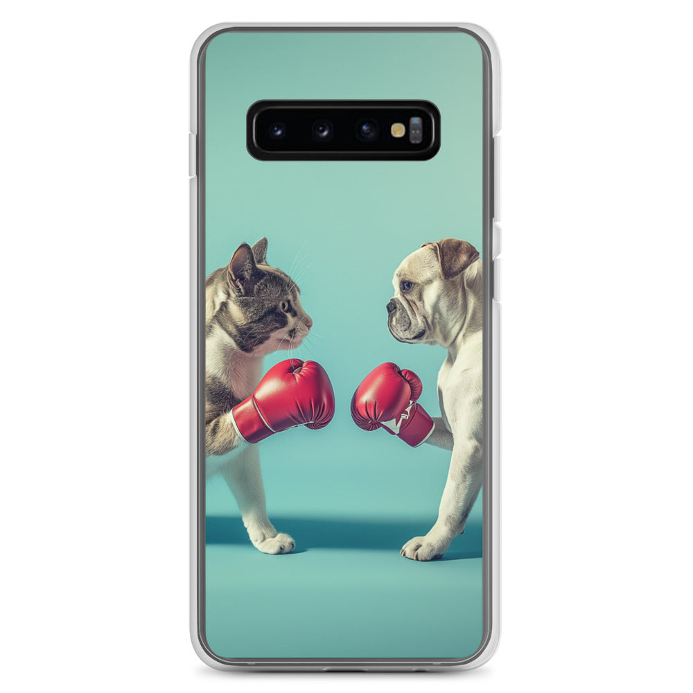 Boxing Dog n Cat C Clear Case for Samsung®