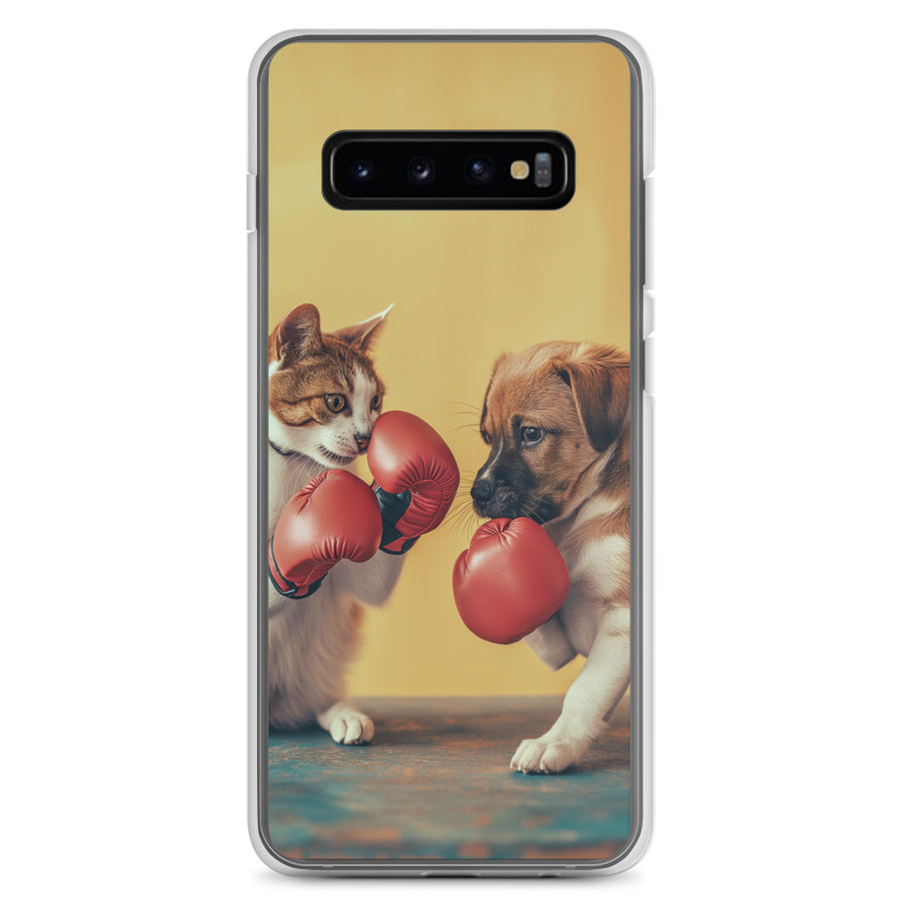 Boxing Dog n Cat E Clear Case for Samsung®