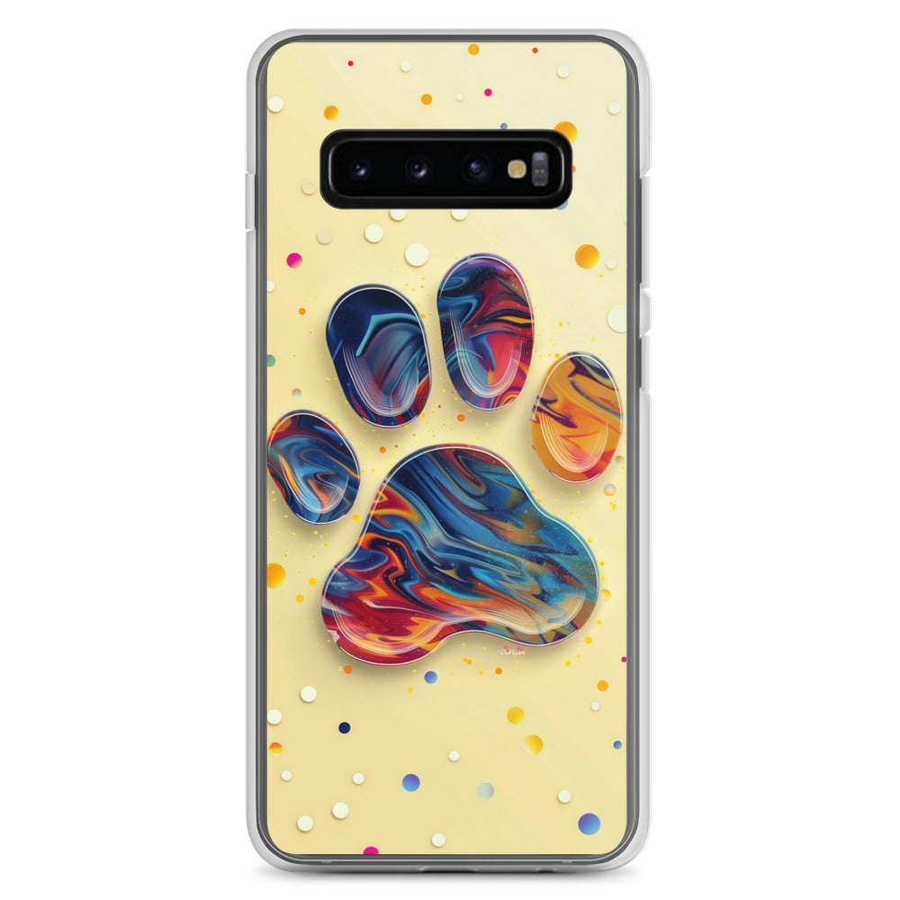 Artistic PawPrints Aurora Clear Case for Samsung®