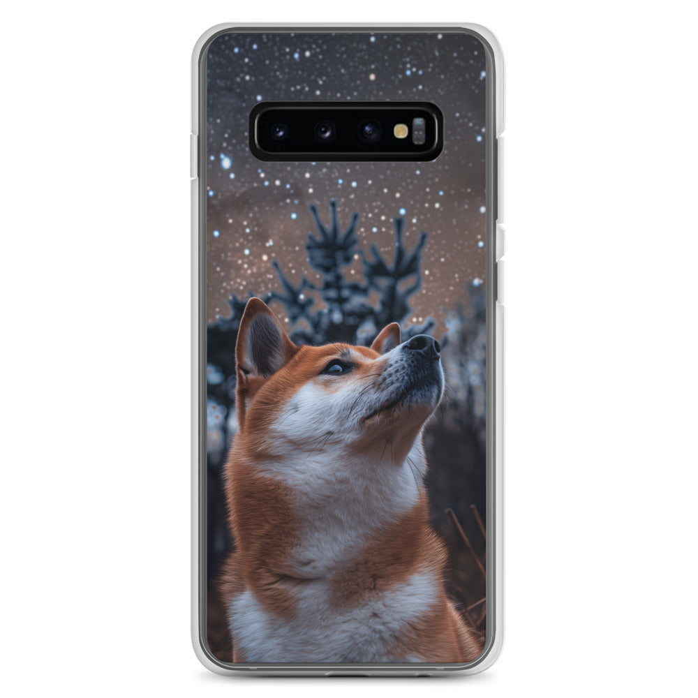 Shiba Inu Starry Night Clear Case for Samsung®