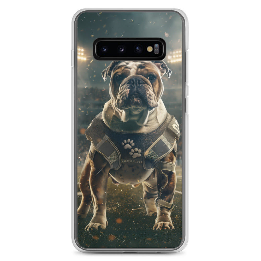 Bulldog Football-Themed Clear Case for Samsung®