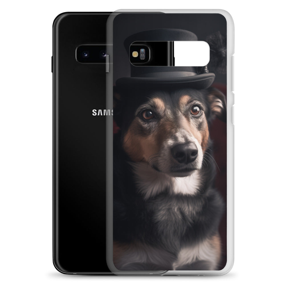 Top Hat Dog B Clear Case for Samsung®