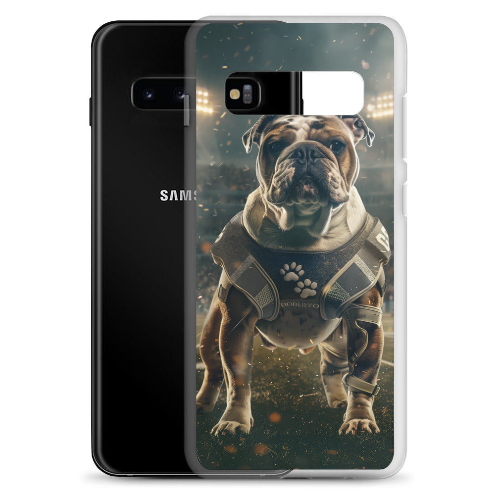 Bulldog Football-Themed Clear Case for Samsung®