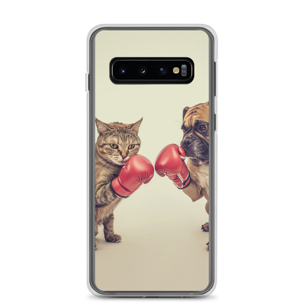 Boxing Dog n Cat A Clear Case for Samsung®