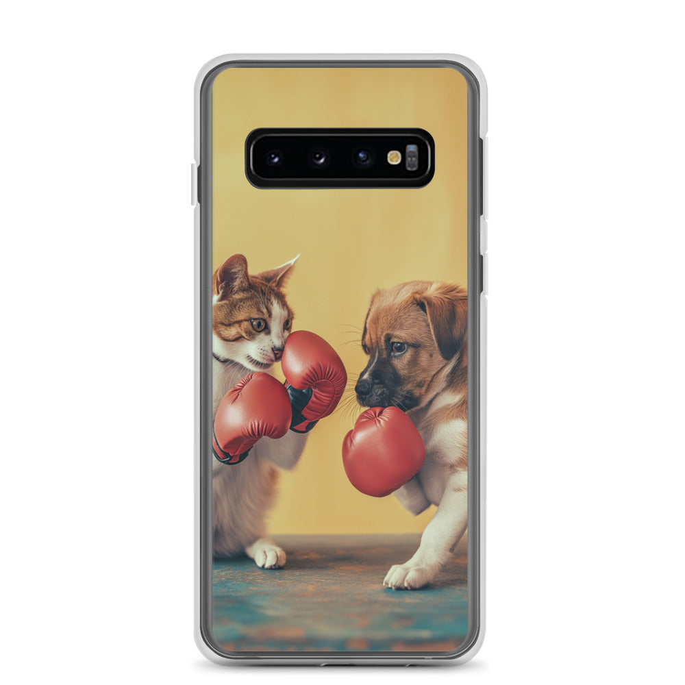 Boxing Dog n Cat E Clear Case for Samsung®