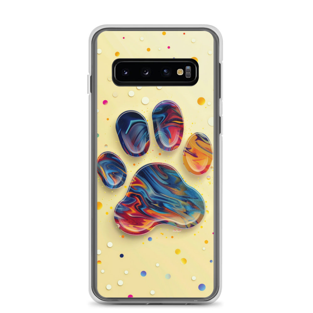 Artistic PawPrints Aurora Clear Case for Samsung®