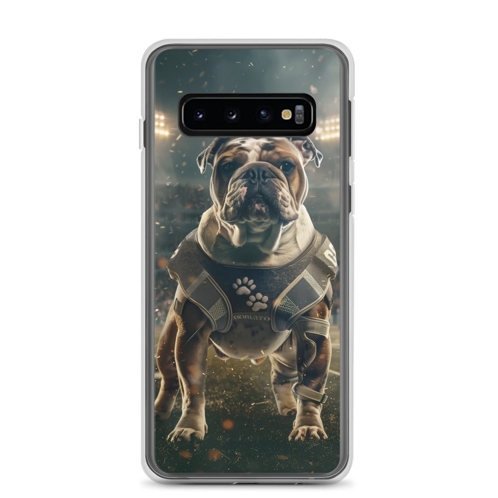 Bulldog Football-Themed Clear Case for Samsung®