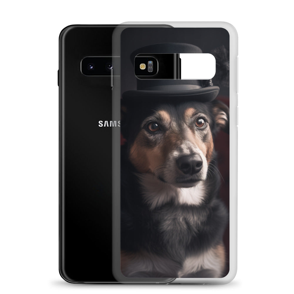 Top Hat Dog B Clear Case for Samsung®
