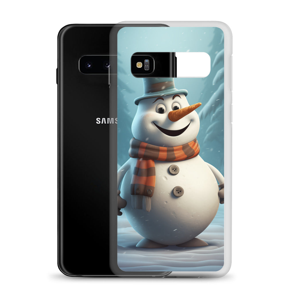 Snowman Gray Clear Case for Samsung®