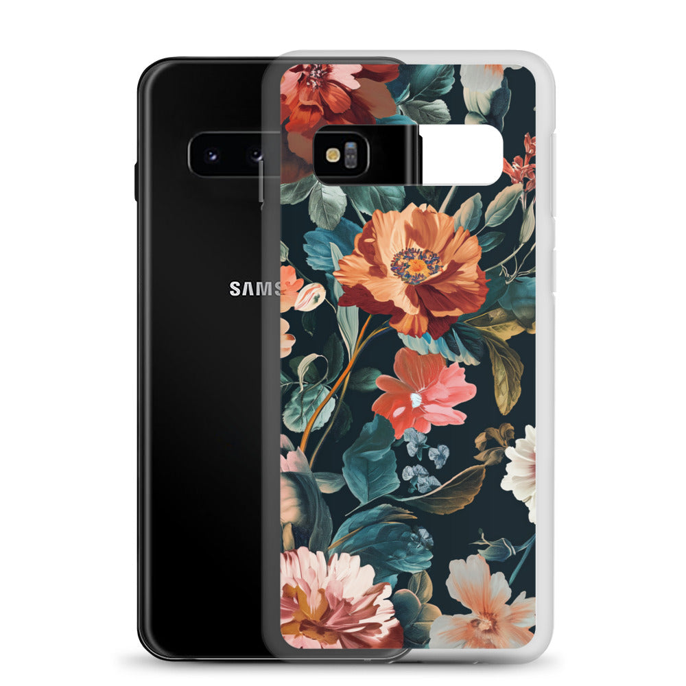 Flower Golden Clear Case for Samsung®