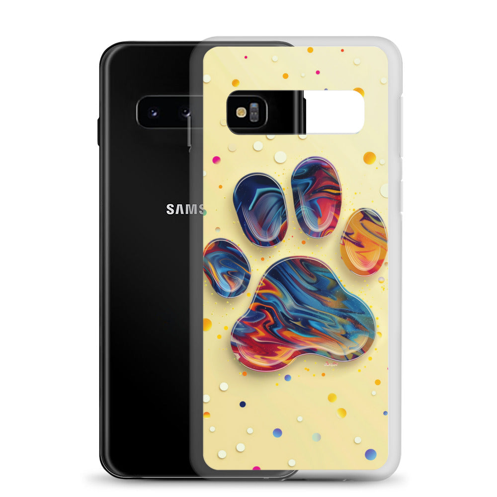 Artistic PawPrints Aurora Clear Case for Samsung®