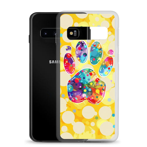 Artistic PawPrints Borealis Clear Case for Samsung®