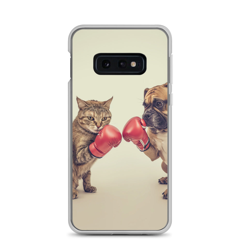 Boxing Dog n Cat A Clear Case for Samsung®