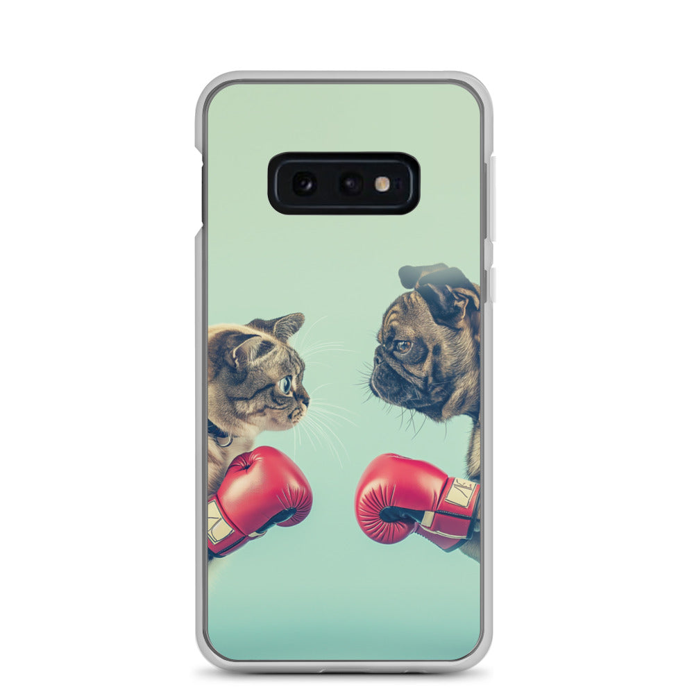 Boxing Dog n Cat B Clear Case for Samsung®