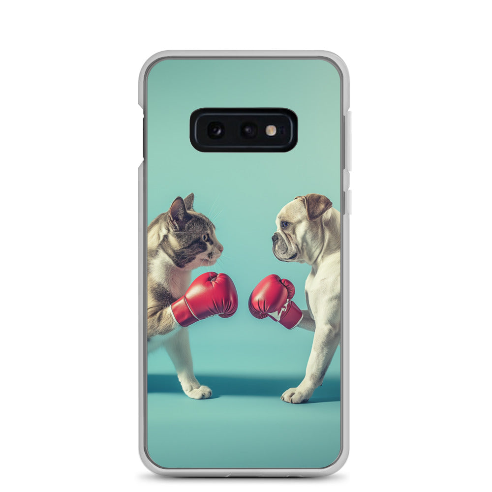 Boxing Dog n Cat C Clear Case for Samsung®